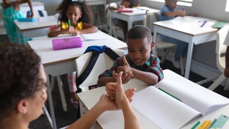 Sign Language classroom teacher