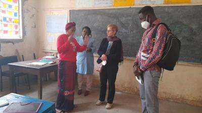 Kentalis visit to Racecourse Primary School Deaf Unit in Nairobi County Classroom Kenya teacher Kentalis visit