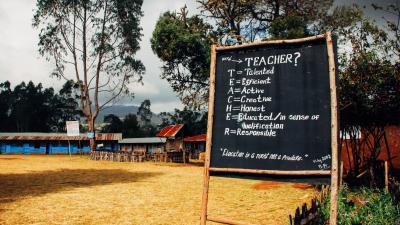 Sign village Africa explanation teacher